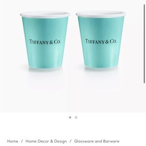 Brand new Tiffany & Co cups. 4 cups total